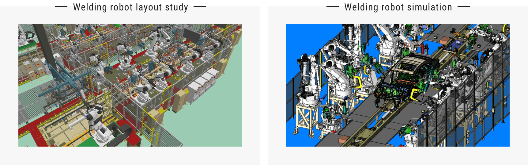 Welding robot layout study,Welding robot simulation